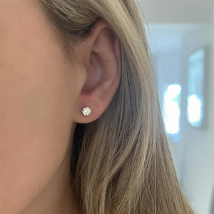 Hearts On Fire 18K White Gold Three-Prong 1ctw Diamond Studs 3SIE01008W