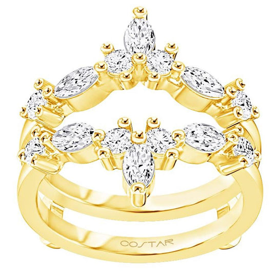 Costar 14K Yellow Gold Varied Shape Diamond Enhancer Ring R15075YB