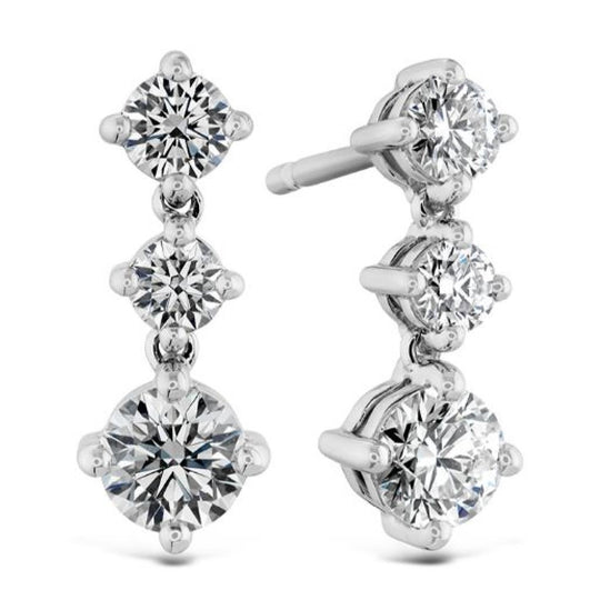 Hearts on Fire 18K White Gold Cascade Diamond Drop Earrings HFECASMD00948W