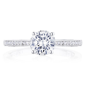 Tacori 14K White Gold Coastal Crescent Engagement Ring P102 RD 6.5 FW
