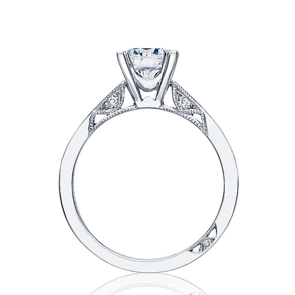 Tacori 18KW Simply Bridal Engagement Ring 2584 RD 6 W