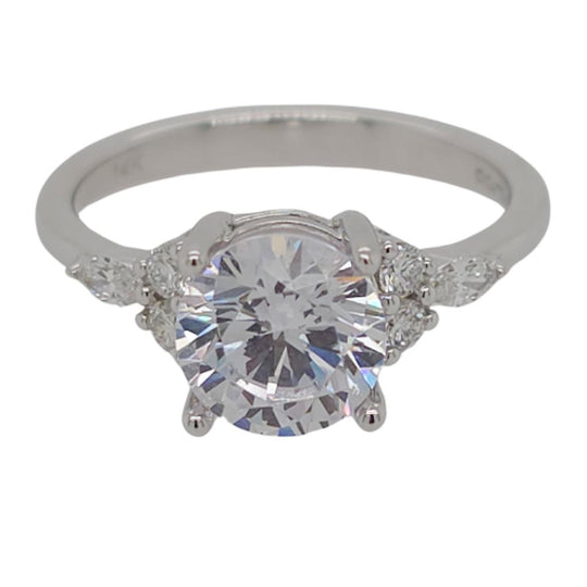 Costar 14K White Gold Fancy Diamond Engagement Ring R15205WRD150