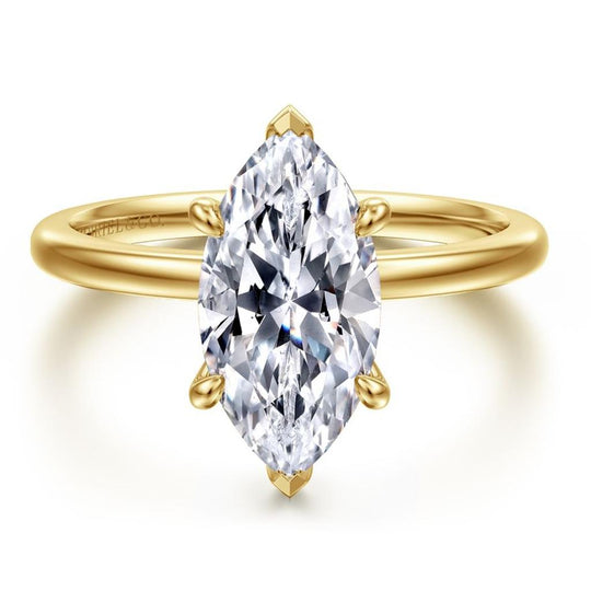 Gabriel & Co 14K Yellow Gold Solitaire Engagement Ring ER15960M8Y4JJJ