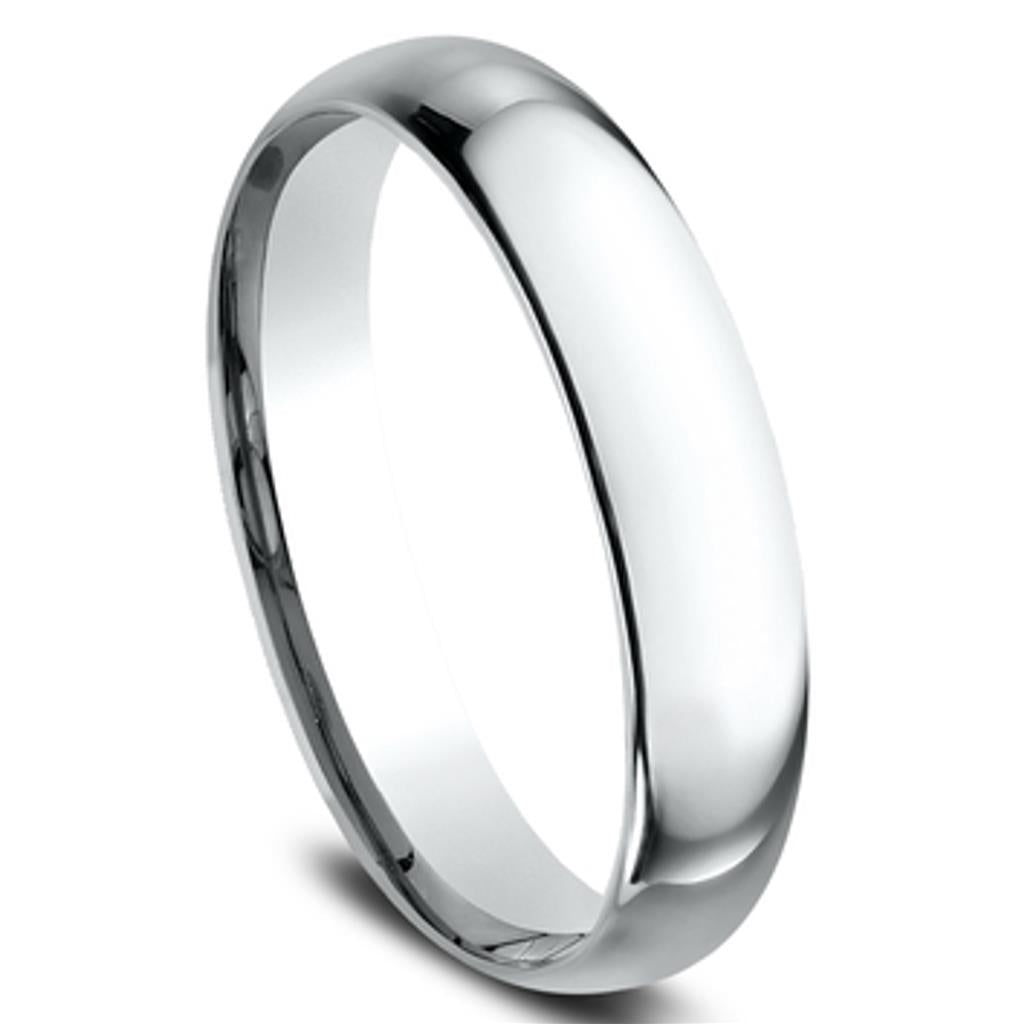 Benchmark 14K White Gold 4mm Comfort Fit Band LCF14014KW06.5