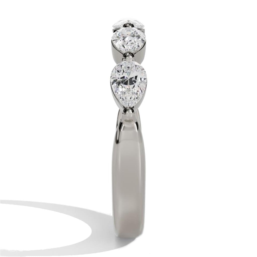 Costar 14K White Gold Pear Shaped Diamond Band R15153WB075