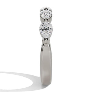 Costar 14K White Gold Pear Shaped Diamond Band R15153WB075
