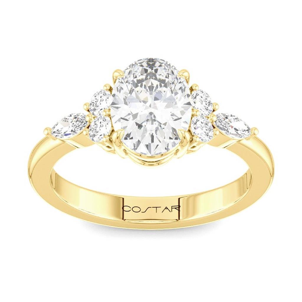 14K Yellow Fancy Diamond Engagement Ring R15205YOV100