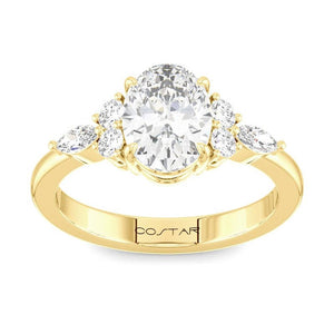 14K Yellow Fancy Diamond Engagement Ring R15205YOV100