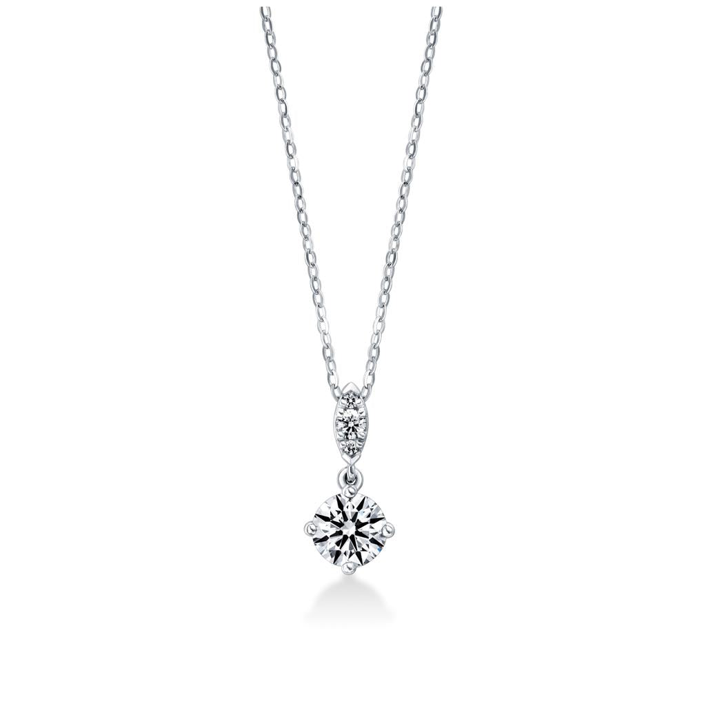 Hearts on Fire 18K White Gold Aerial Petite Drop Pendant HFPAERPD00278W