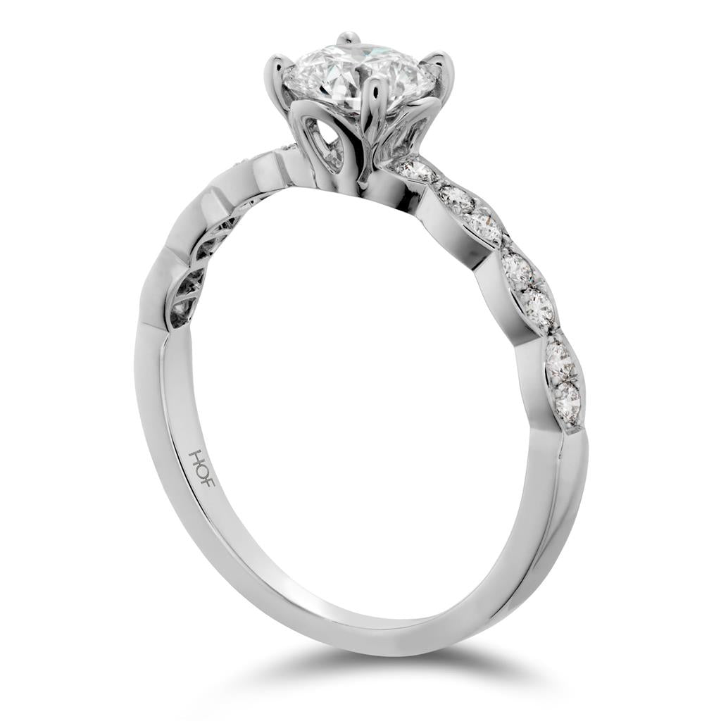 Hearts On Fire 18KW Lorelei Floral Diamond Ring HBSDFL00208WC-C