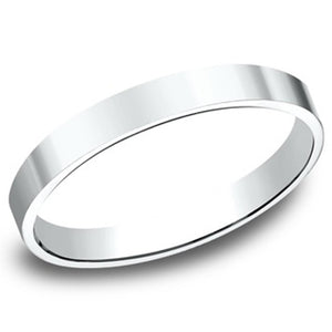 Benchmark 14K White 2mm Flat Wedding Band 22014KW06.5