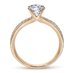 Gabriel 14K Two Tone Diamond Engagement Ring ER7537W44JJ