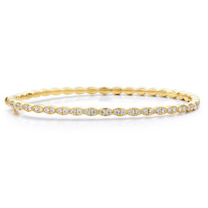 Hearts on Fire 18K Yellow Gold Lorelei Diamond Bangle HFBLORFLBNG00988Y-M