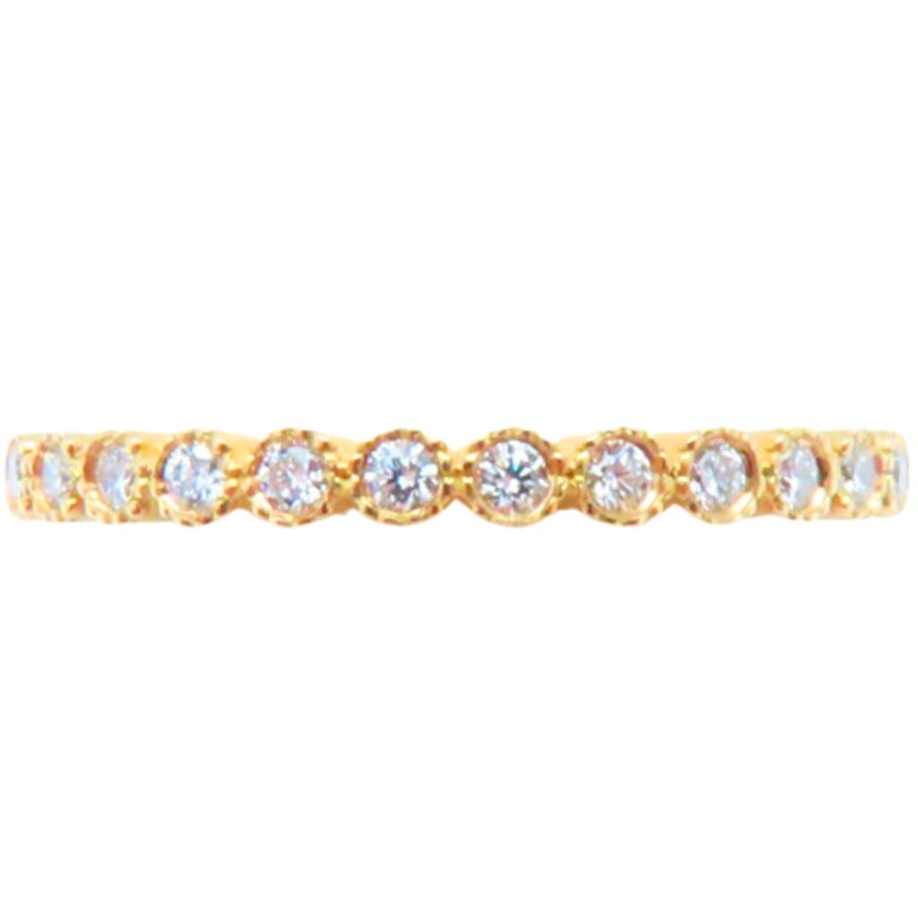 CW Signature 18K Yellow Gold 12 Stone Diamond Band R01664