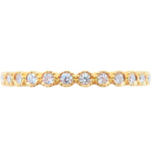 CW Signature 18K Yellow Gold 12 Stone Diamond Band R01664