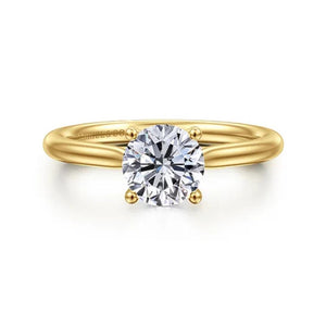 Gabriel & Co 14K Yellow Gold Hidden Halo Engagement Ring ER16512R4Y44JJ