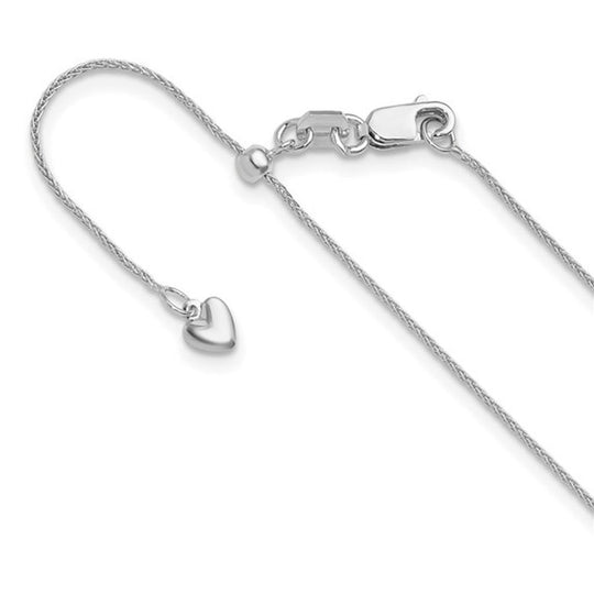 14K White Gold Wheat Chain 1225-22