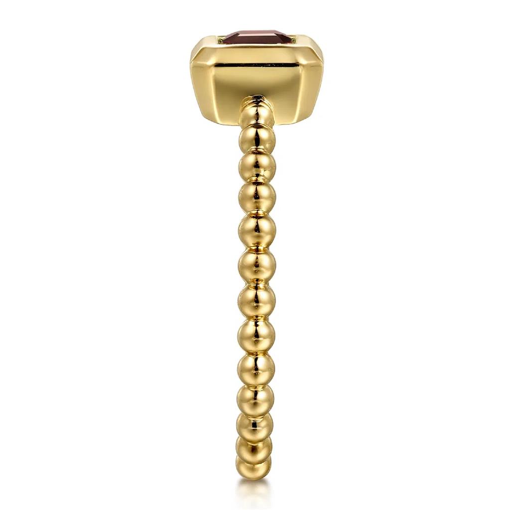 Gabriel & Co 14K Yellow Gold Bujukan Garnet Fashion Ring LR52684Y4JGN