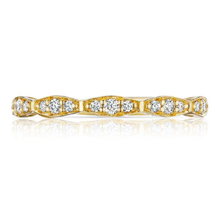 Tacori 18KY Sculpted Crescent Diamond Band 46-2 Y