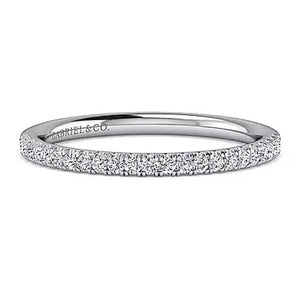 Gabriel 14K White Straight Diamond Band WB16058R6W44JJ