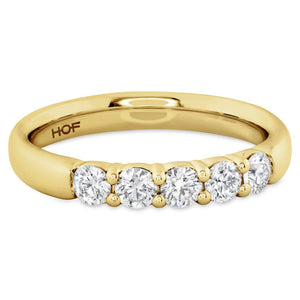 Hearts On Fire 18K Yellow Gold 5 Stone Diamond Band HBASIG500508Y-C