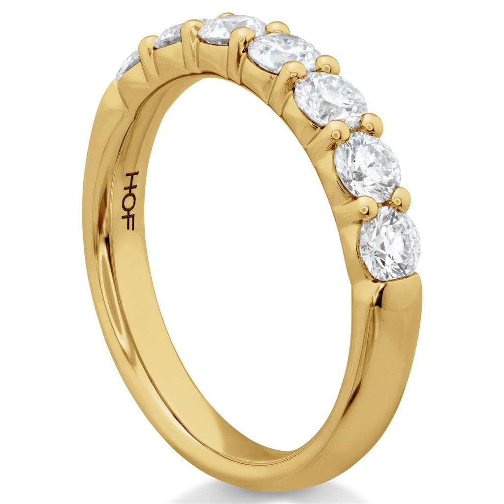 Hearts On Fire 18K Yellow Gold Signature 7 Stone Diamond Band UU27288YGHV0906500