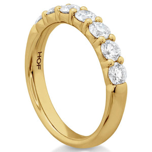 Hearts On Fire 18K Yellow Gold Signature 7 Stone Diamond Band UU27288YGHV0906500