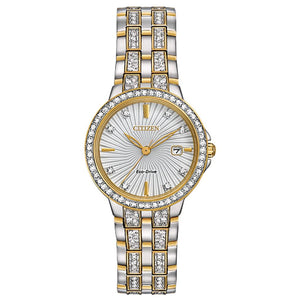 Citizen Ladies Two-Tone Silhouette Crystal Eco Drive Watch EW2344-57A