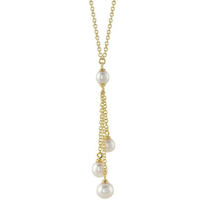 Shy 14KY Cultured Pearl Lariat Necklace SC55025696