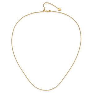 Sterling Silver Gold-Plated 1.4mm Cable Chain FC58-22