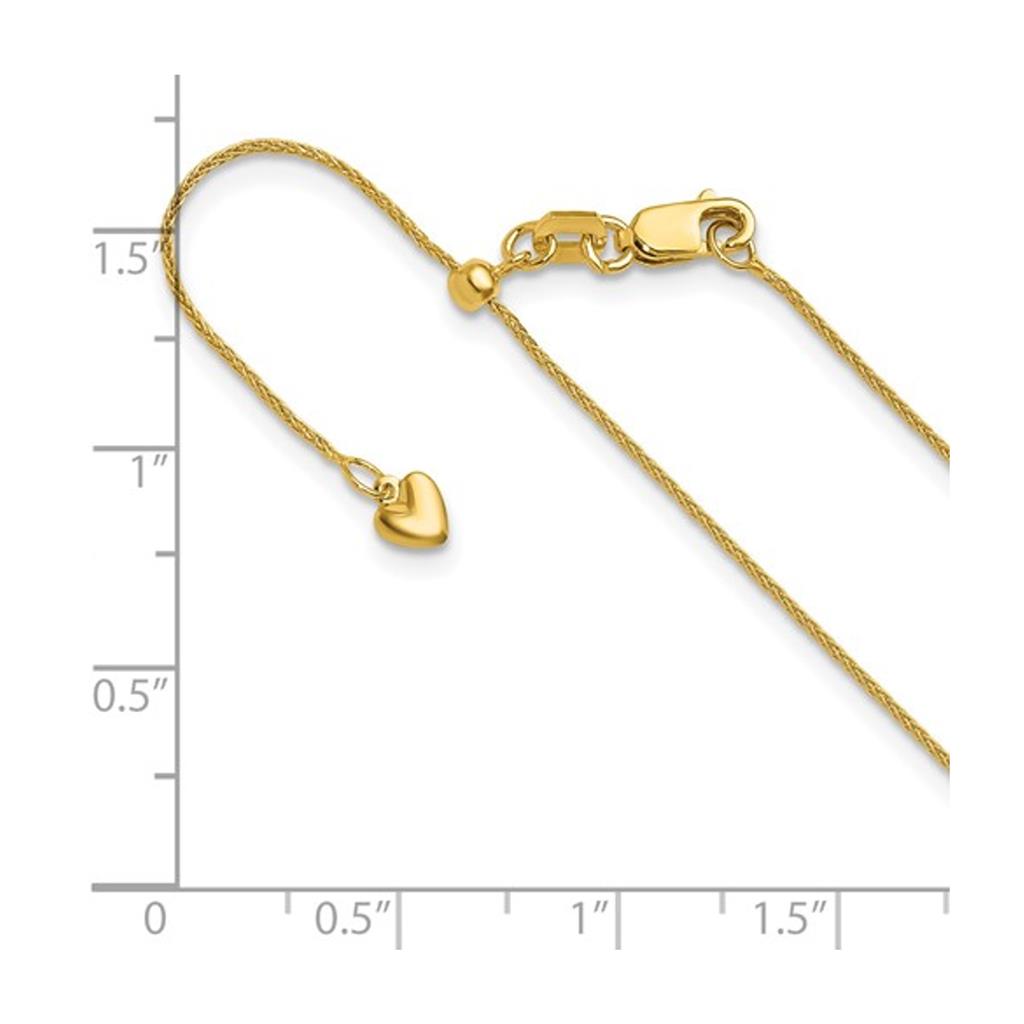 14K Yellow Gold Wheat Chain 1224-22