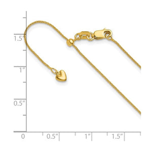 14K Yellow Gold Wheat Chain 1224-22