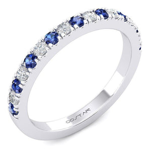 Costar 14KW Blue Sapphire & Diamond Band R14026WB-BS