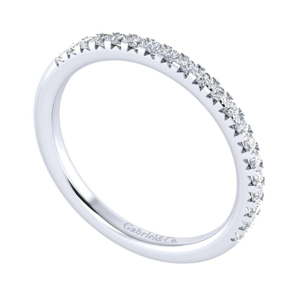 Gabriel & Co 14K White Gold Diamond Anniversary Band AN12920W44JJ