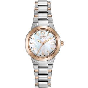 Citizen Ladies Chandler Stainless Steel Rose Tone Eco Chandler Watch - EW1676-52D