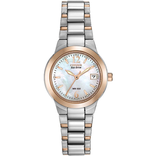 Citizen Ladies Chandler Stainless Steel Rose Tone Eco Chandler Watch - EW1676-52D
