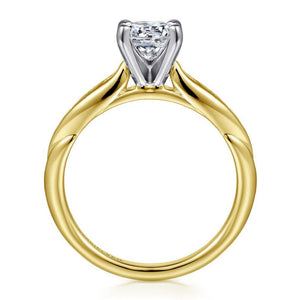 Gabriel 14K Two Tone Round Diamond Mounting ER11749R2M44JJ