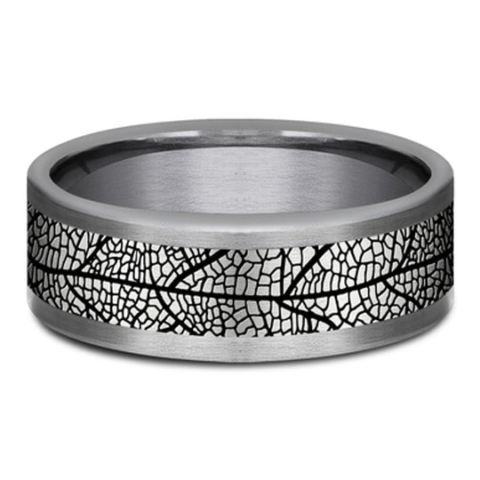 Benchmark Tantalum Gray Leaf Band CF128613GBKTGTA10
