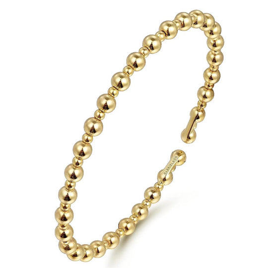 Gabriel & Co 14K Yellow Gold Bujukan Open Bangle BG4602-62Y4JJJ