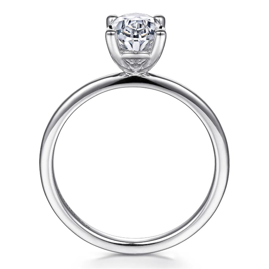 Gabriel & Co 14K White Gold Solitaire Engagement Ring ER15960O8W4JJJ