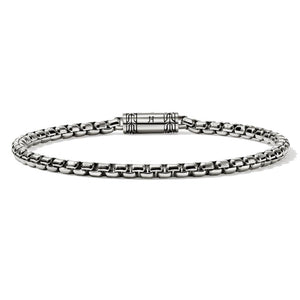 John Hardy Men's Sterling Silver Box Chain Bracelet BU98803XUL