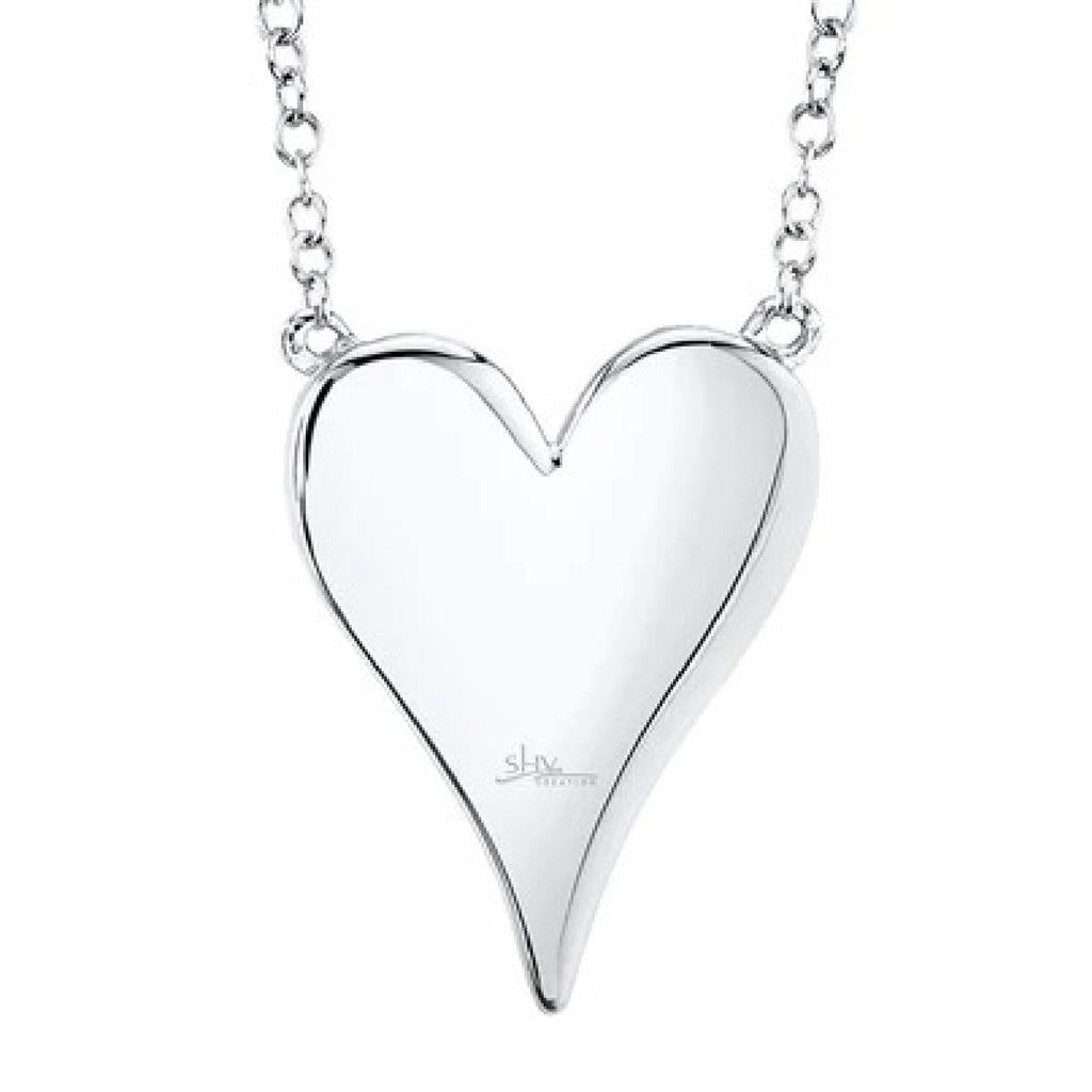 Shy 14KW Dia Heart Necklace SC55002004