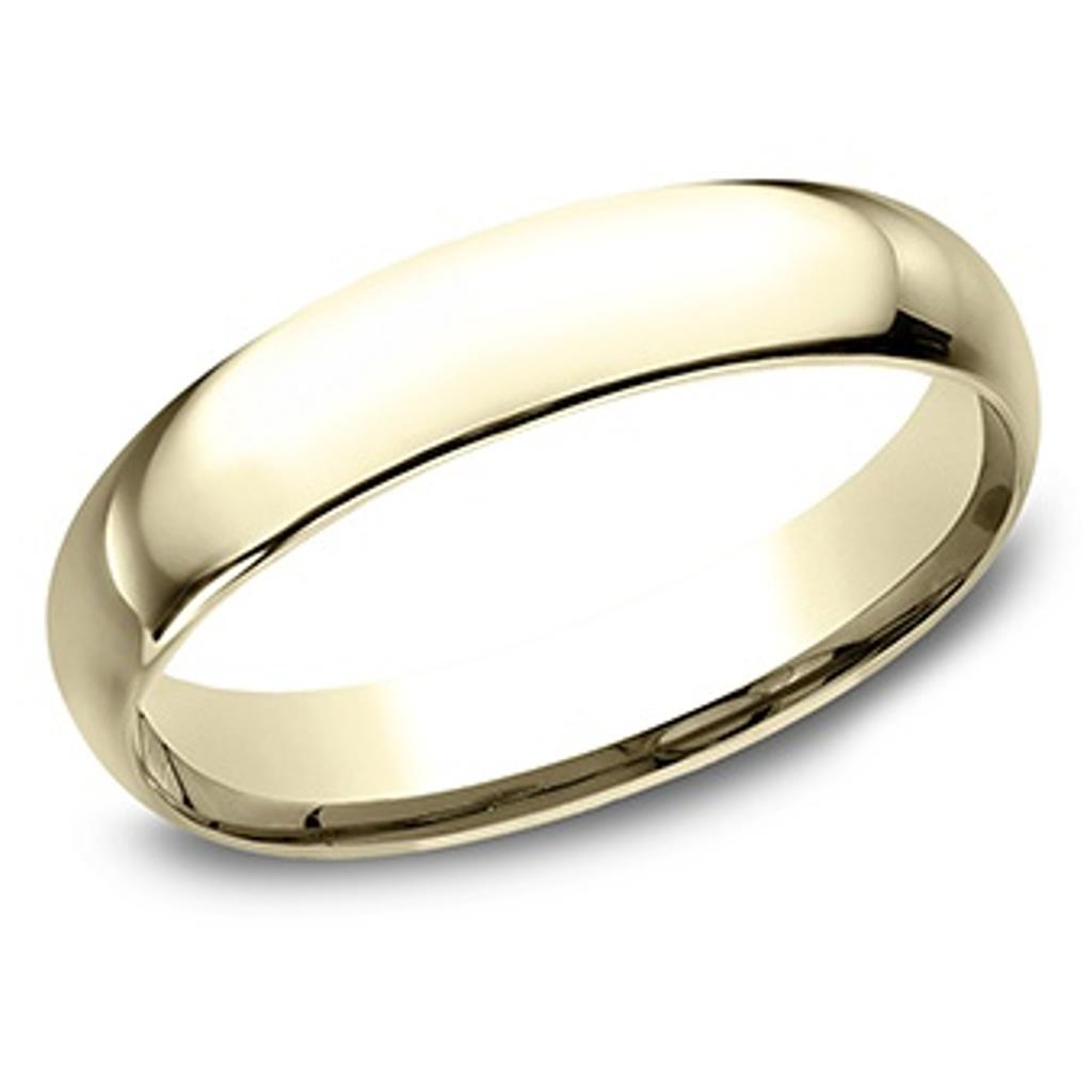Benchmark 14K Yellow Gold 4mm Comfort Fit Band LCF14014KY10