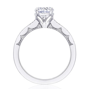 Tacori 14K White Gold Coastal Crescent Engagement Ring P102 RD 6.5 FW