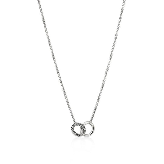 John Hardy Sterling Silver Interlinking Necklace NB98707X16-18