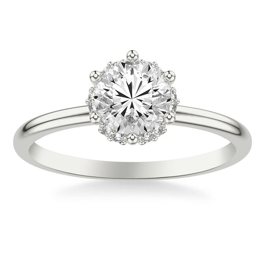 Frederick Goldman 14K White Gold Hidden Halo Ring 31-1271ERW-E.00