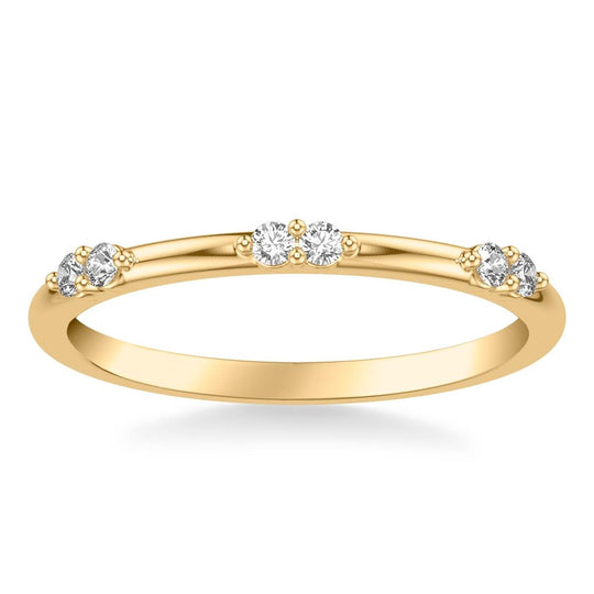 Frederick Goldman 14K Yellow Gold Multi Cluster Diamond Band 31-12158Y-L.00