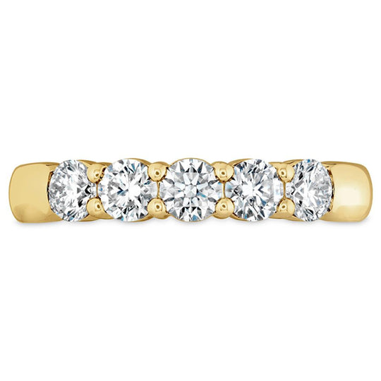 Hearts On Fire 18K Yellow Gold 5 Stone Diamond Band HBASIG500758Y-C