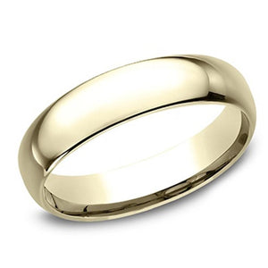 Benchmark 14K Yellow Gold Comfort Fit 5mm Band LCF15014KY10