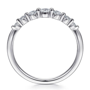 Gabriel 14KW Graduated Diamond Ring LR51740W45JJ
